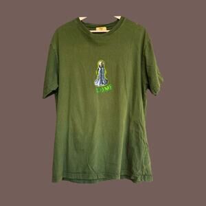 Dime MTL Alien Tee | Green Cotton | Size L | Rare Streetwear